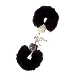 DREAM TOYS HANDCUFFS WITH PLUSH BLACK