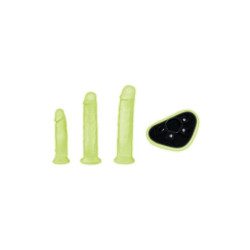 WHIPSMART 4 STUKS GLOW IN THE DARK KNIJPERSET MET 6, 8 EN 9 INCH DILDO'S