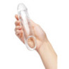 SIZE UP CLEAR VIEW PENIS EXTENDER WITH BALL LOOP CLASSIC