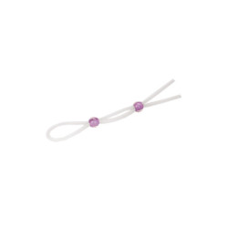 SILICONE LASSO COCK RING DUAL BEADS