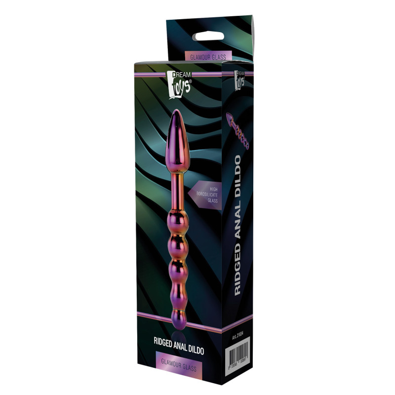 GLAMOUR GLAS GERIBBELDE ANAAL DILDO