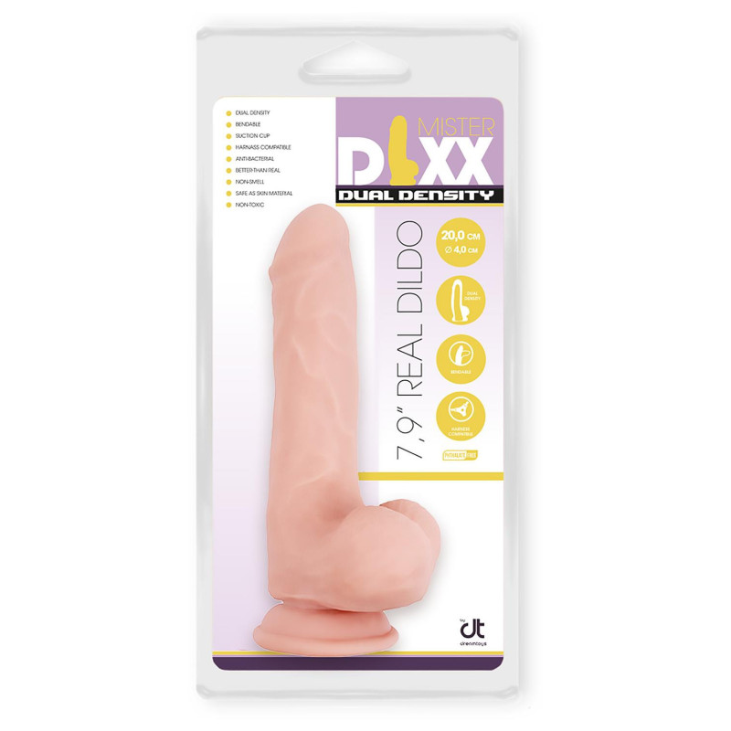 MR. DIXX 7,9 INCH DILDO MET DUBBELE DICHTHEID