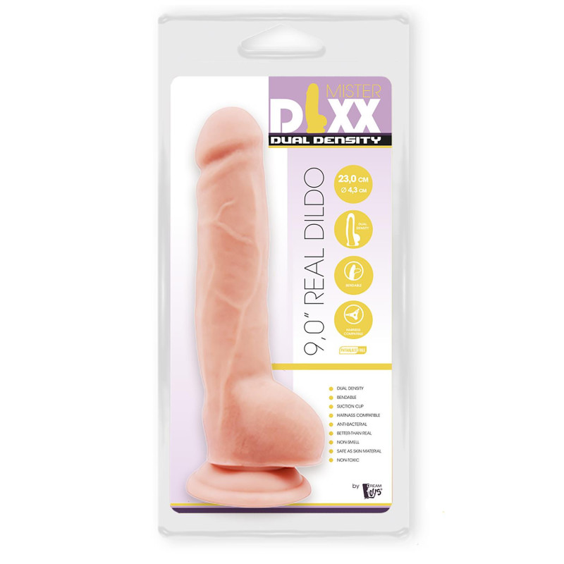 MR. DIXX 9INCH DILDO MET DUBBELE DICHTHEID