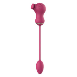 ESSENTIALS FLEXIBELE DUBBELE STIMULATOR EN VIBREREND EITJE ROZE