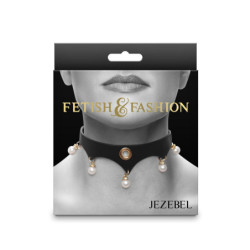 FETISH & FASHION JEZEBEL COLLAR BLACK