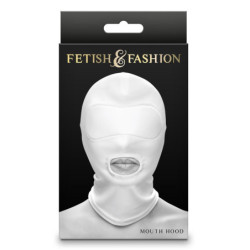 FETISH & FASHION MOUTH HOOD WHITE