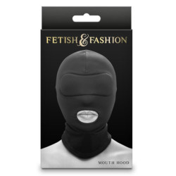 FETISH & FASHION MOUTH HOOD BLACK