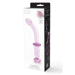 GLAZUUR GLAZEN ROZENKNOP G-SPOT DILDO