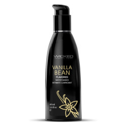 WICKED AQUA VANILLA BEAN FLAVORED LUBRICANT 60ML