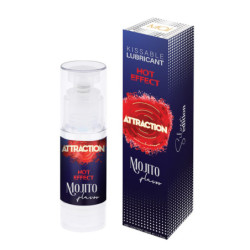 MAI ATTRACTION KISSABLE LUBRICANT HOT EFFECT MOJITO FLAVOR 50ML