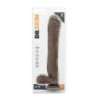 DR. SKIN MR. ED 13 INCH DILDO WITH BALLS  CHOCOLATE