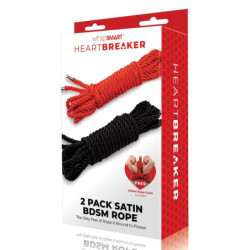 HEARTBREAKER SILKY BONDAGE ROPE 2 PACK