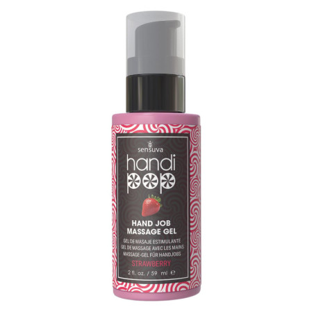 SENSUVA HANDIPOP EDIBLE MASSAGE GEL STRAWBERRY 59ML