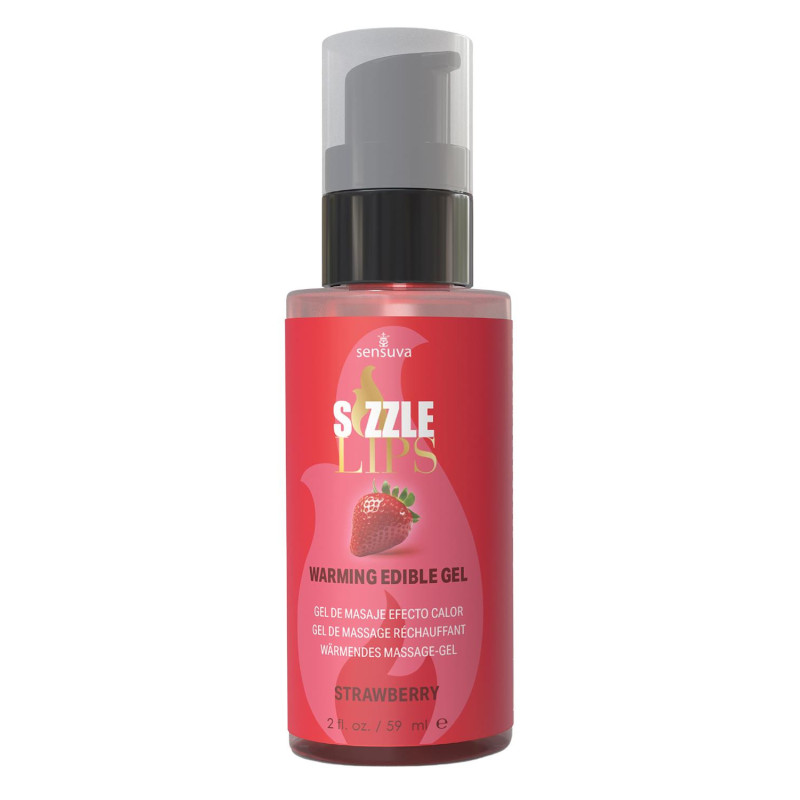 SENSUVA SIZZLE LIPS WARMING GEL STRAWBERRY 59ML