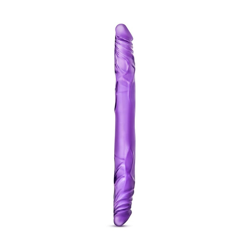 B YOURS 14INCH DOUBLE DILDO PURPLE