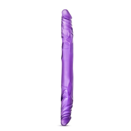 B YOURS 14INCH DOUBLE DILDO PURPLE