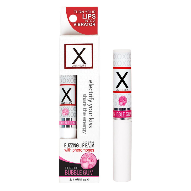 SENSUVA X ON THE LIPS BUZZING LIP BALM BUBBLE GUM