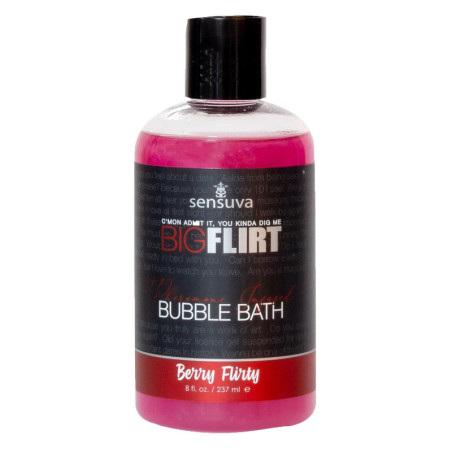 SENSUVA BIG FLIRT PHEROMONE BUBBLE BATH BERRY FLIRTY 237ML