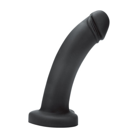 HEARTBREAKER 7INCH SILICONE DILDO HEART BASE BLACK