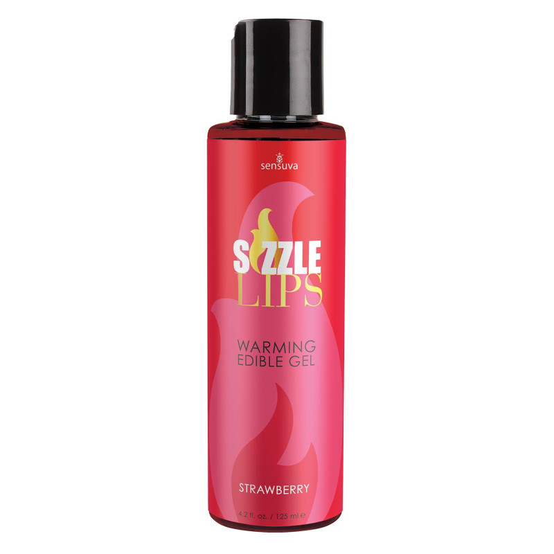 SENSUVA SIZZLE LIPS WARMING GEL STRAWBERRY 125ML