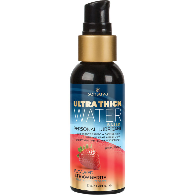 SENSUVA ULTRA–THICK WATER-BASED PERSONAL LUBRICANT STRAWBERRY 57ML