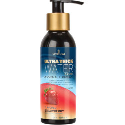 SENSUVA ULTRA–THICK WATER-BASED PERSONAL LUBRICANT STRAWBERRY 125ML