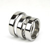 Bound to Please Metalen haan en bal ring - 45mm