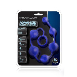 PERFORMANCE SILICONE ANAL BEADS INDIGO