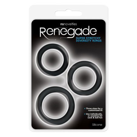 RENEGADE DIVERSITY RINGS BLACK