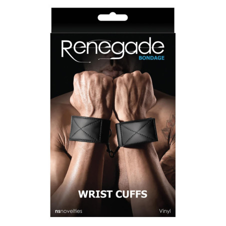 RENEGADE BONDAGE WRIST CUFFS BLACK