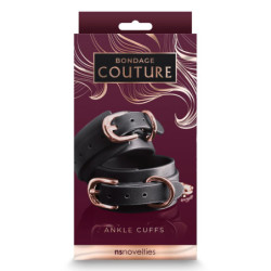 BONDAGE COUTURE ANKLE CUFFS BLACK