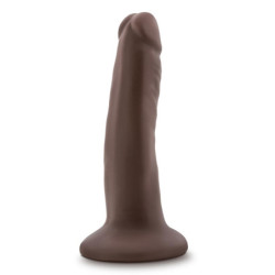 DR. SKIN PLUS 5 INCH POSABLE DILDO CHOCOLATE