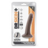 DR. SKIN PLUS 5 INCH POSABLE DILDO CHOCOLATE