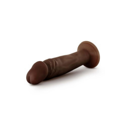 DR. SKIN PLUS 6 INCH POSABLE DILDO CHOCOLATE