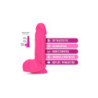 NEO 8 INCH DUAL DENSITY DILDO NEON PINK