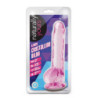 NATURALLY YOURS  8 INCH CRYSTALLINE DILDO  ROSE