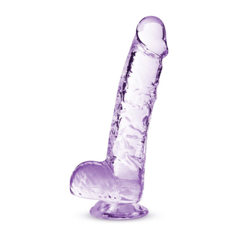 NATURALLY YOURS  6 INCH CRYSTALLINE DILDO  AMETHYST