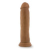 DR. SKIN SILICONE DR. HENRY 9 INCH DILDO WITH SUCTION CUP MOCHA