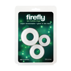 FIREFLY 3PC BUBBLE RINGS WHITE