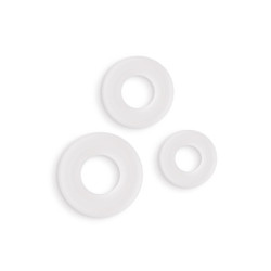 FIREFLY 3PC BUBBLE RINGS WHITE