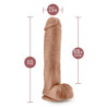 AU NATUREL BIG JOHN 11 INCH DILDO MOCHA