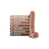 AU NATUREL BIG JOHN 11 INCH DILDO MOCHA