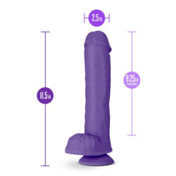 AU NATUREL BOLD BIG JOHN 11 INCH DILDO PURPLE