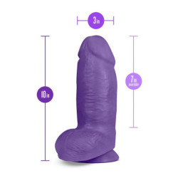 AU NATUREL BOLD CHUB 10 INCH DILDO PURPLE