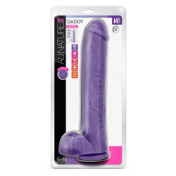 AU NATUREL BOLD DADDY 14 INCH DILDO PURPLE