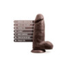 AU NATUREL CHUB 10 INCH DILDO CHOCOLATE