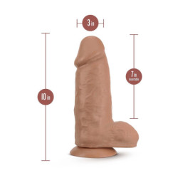 AU NATUREL CHUB 10 INCH DILDO MOCHA