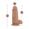 AU NATUREL CHUB 10 INCH DILDO MOCHA