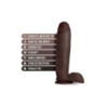 AU NATUREL HUGE 10 INCH DILDO CHOCOLATE