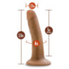 DR. SKIN SILICONE DR. LUCAS 5 INCH DONG WITH SUCTION CUP MOCHA